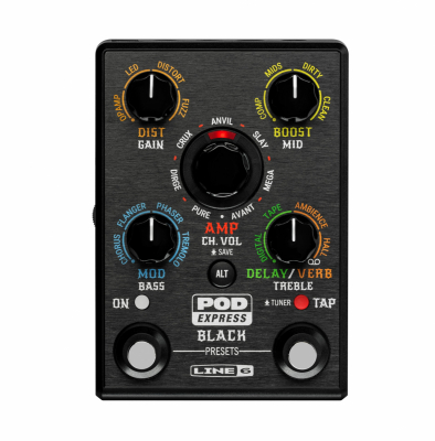 Line6 POD Express Black i gruppen Strnginstrument / Effekter / Multieffekter gitarr hos Musikanten i Ume AB (1-GPODEXPRESSBL)