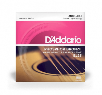 DAddario EJ23 Super Light 09-45 i gruppen Strnginstrument / Strngar / Stlstrngar hos Musikanten i Ume AB (10-370250707050)