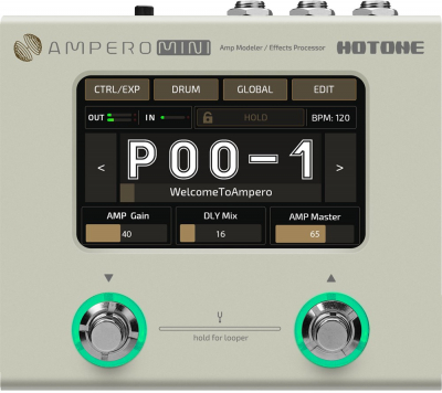 Hotone Ampero Mini i gruppen Strnginstrument / Effekter / Multieffekter bas hos Musikanten i Ume AB (3-HTMP50VN)