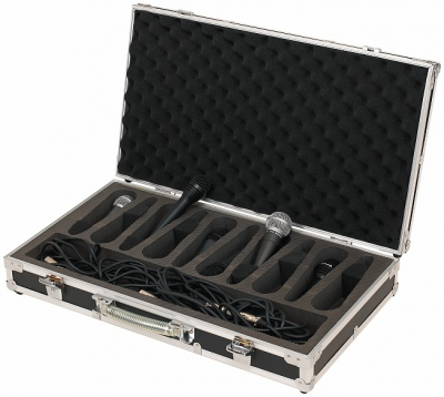 Rockcase 23210B Flightcase - 10 mikrofoner