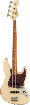 Fender 60th Anniversary Road Worn Jazz Bass - Olympic White