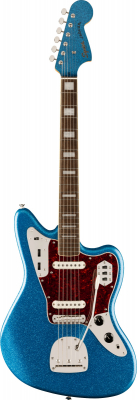 Squier Classic Vibe Limited Edition 70s Jaguar - Blue Sparkle i gruppen Strnginstrument / Gitarr / Elgitarr hos Musikanten i Ume AB (5-0374093513)