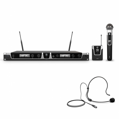 LD Systems U508 HBH2 Duosystem [headset+handhllen] i gruppen Live & Studio / Mikrofoner / Trdlsa System hos Musikanten i Ume AB (LDU508HBH2)