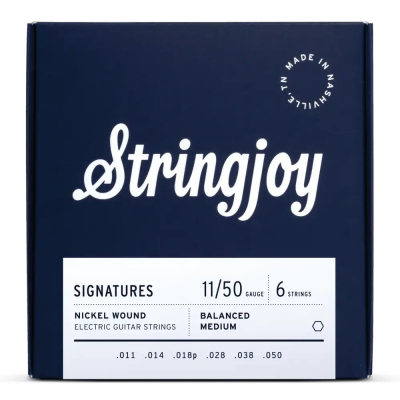 Stringjoy Signatures Electric 11-50 i gruppen Stränginstrument / Strängar / Elgitarrsträngar hos Musikanten i Umeå AB (SJBAL11)