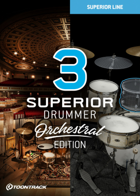 Toontrack Superior Drummer 3 Orchestral Edition Bundle - Download i gruppen Live & Studio / Mjukvara hos Musikanten i Ume AB (TT077)