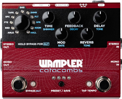 Wampler Catacombs Delay & Reverb i gruppen Strnginstrument / Effekter / Effektpedaler gitarr hos Musikanten i Ume AB (WPCATACOMBS)