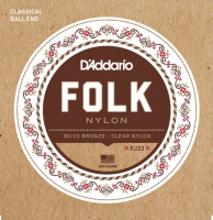 DAddario EJ33 Folk Nylon Bronze Clear